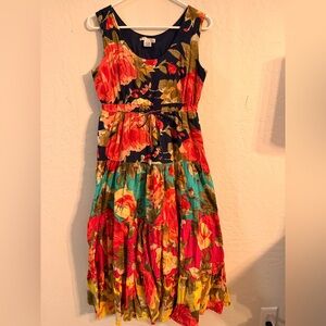 Floral Sleeveless Maxi Dress